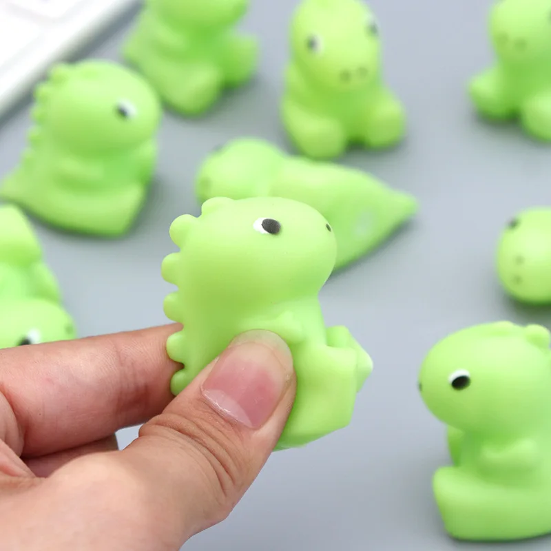 

5pcs/set Squishy Green Dinosaur Stress Relieve Decoration Gifts