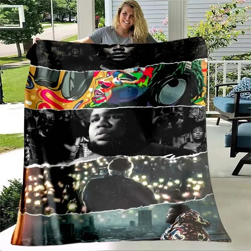 Rap singer Rod Wave tapestry; popular singer; hip-hop singer; Soulfly album music poster blanket; room decoration bed blankets