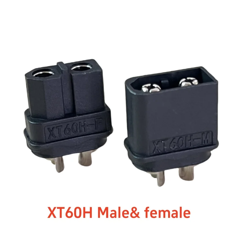 

10 PCS AMASS XT60H (XT60 Upgrade) Male Female Bullet Nickel-plated Connectors Power Plugs with Sheath for RC Parts