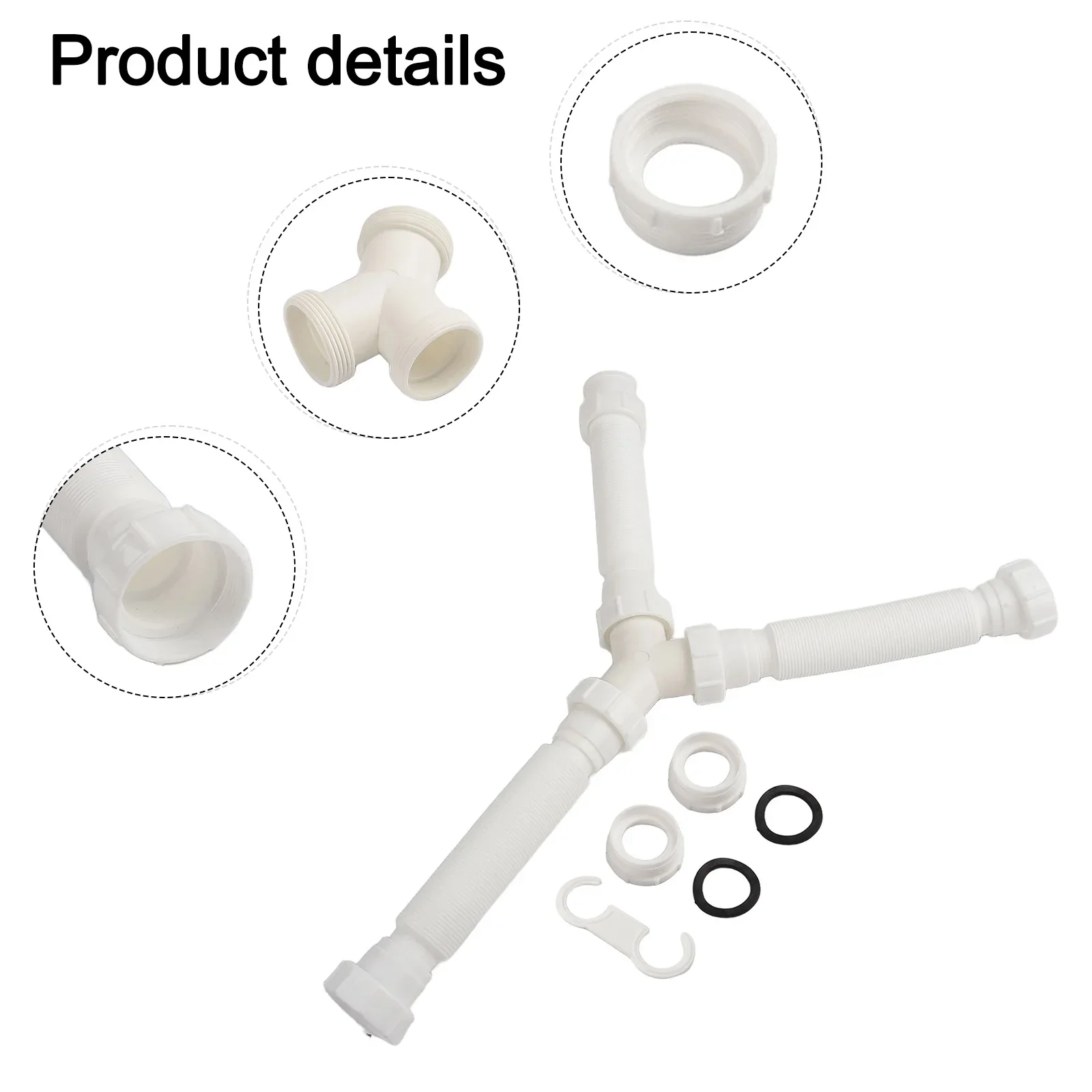 

Легко адаптируемая двойная ловушка для раковины P; Идеально подходит для стандартного размера обоих типов труб, доступны в доме уже сегодня.