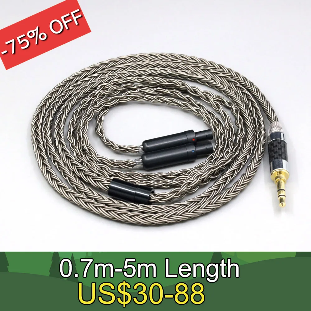 

16 Core Grey Earphone Cable For Sennheiser HD800 HD800s HD820s HD820 Dharma D1000 Headphone LN008453