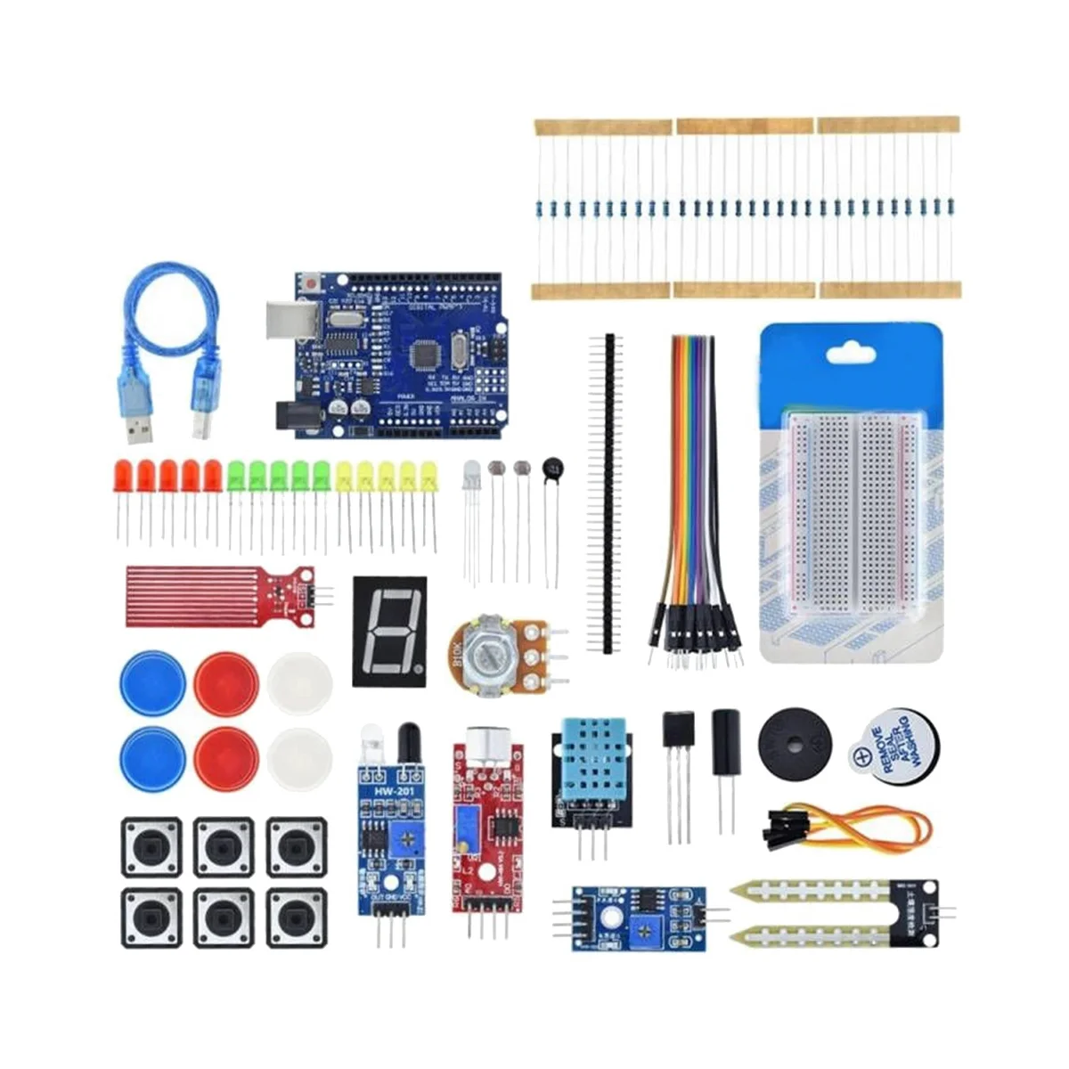 

For R3 New Maker 400-Hole Set Switch Breadboard Sensor Obstacle Avoidance Module LED Light