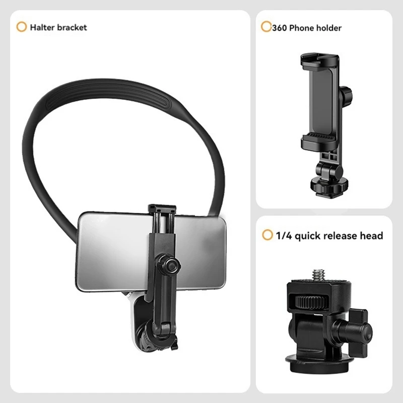 Hands Free Wearable Neck Holder Phone Stand Universal Hanging Mount For Holder Gopro Dock Station Bracket