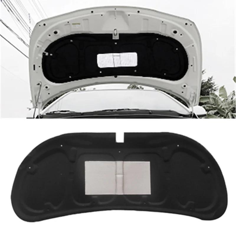 1Set Fold Shipping For 2010-2016 Hyundai Solaris Verna Car Hood Engine Heat Sound Insulation Pad Cotton Soundproof Cover