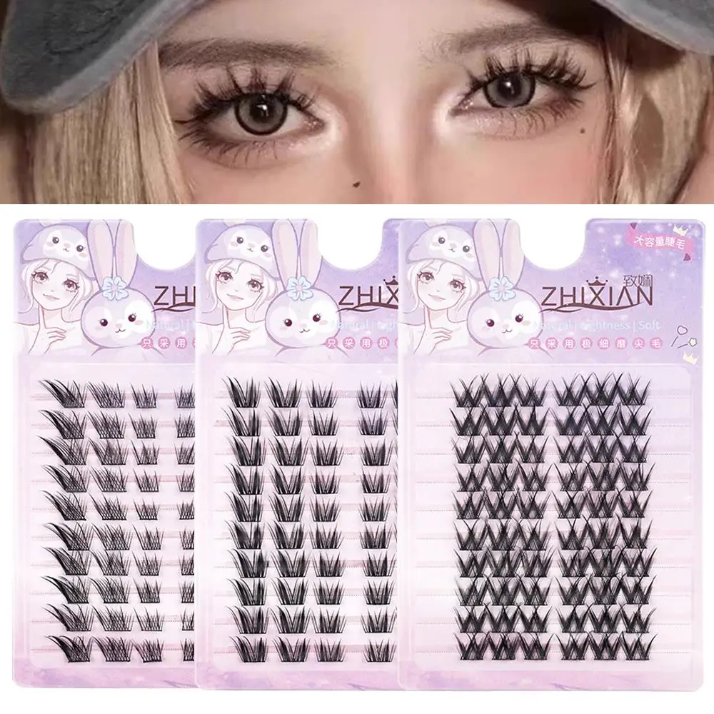

Eyelash Grafting Lash Extension Segmented Cross Long False Eyelashes Beauty Items Reusable Supplies Korean Eye Makeup Lash