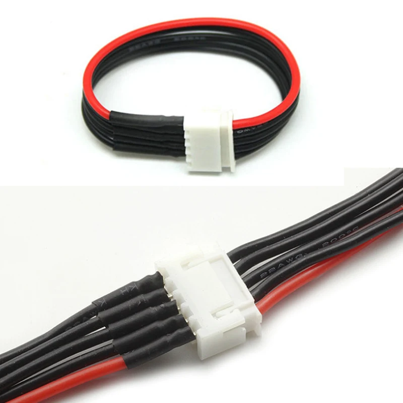 Cable de carga de extensión para cargador de batería de Dron, Cable de equilibrio Lipo, JST-XH, 1S, 2S, 3S, 4S, 6S, 15cm, 22AWG, 5 unidades por lote