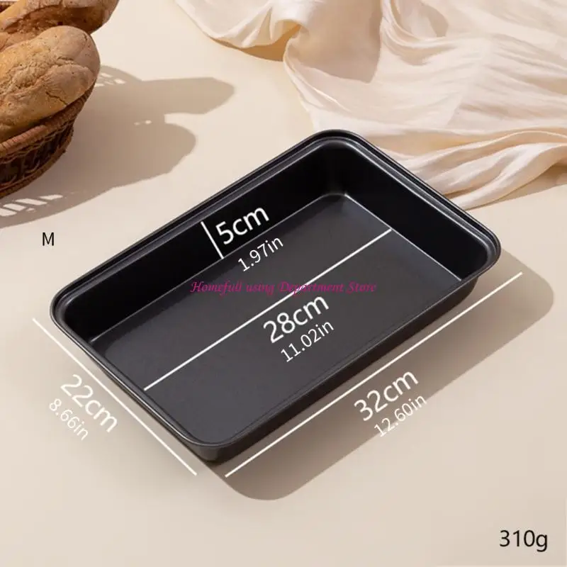 

Carbon Steel Roasting Pan Nonstick Layer Deep Tray For Cake Bread And Casseroles