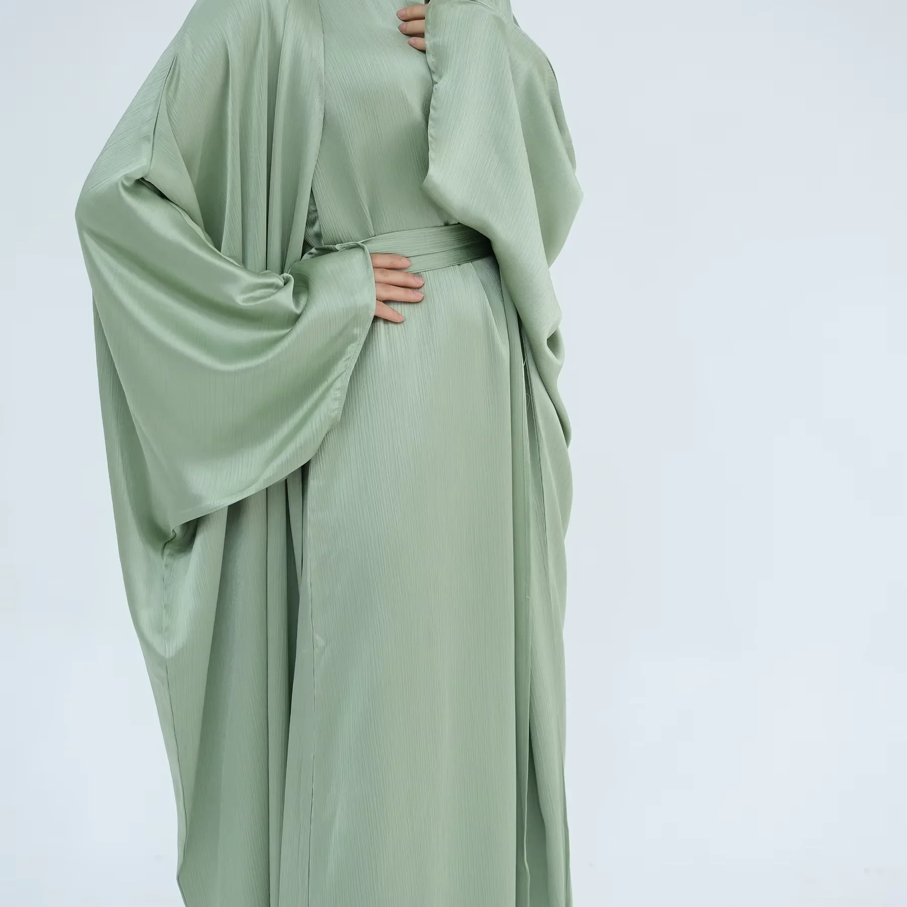 

Ramadan Eid Kimono Jalabiya Abaya Muslim Sets for Women Matching Suit Dubai Kaftan Turkey Kebaya Caftan Marocain Femme Robe Gown