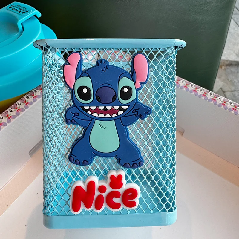 Anime Lilo Stitch Kawaii Penhouder Pennenbakje Desktop Ornament Stitch Penhouder met grote capaciteit Kerst Halloween Geschenken