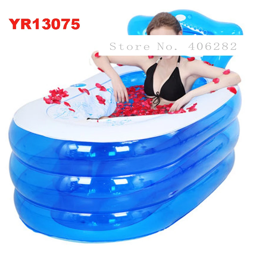 YR13075 portable toilet bathtub for adults adult plastic inflatable bath tub inflatable collapsible inflavel SPA 130*75*70cm