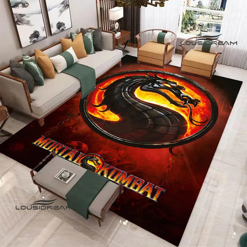 

MORTAL KOMBAT cartoon printed carpet picnic carpet living room bedroom beautiful non-slip carpet photography props birthday gift