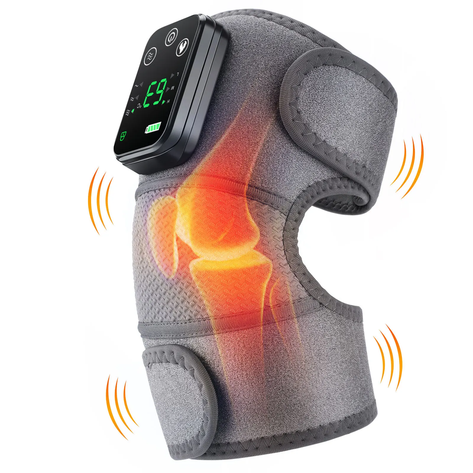 

3 in 1 Cordless Thermal Knee Pad Knee Shoulder Massager Vibration Leg Arm Joint Brace Muscle Relax Joint Brace Muscle Relaxation