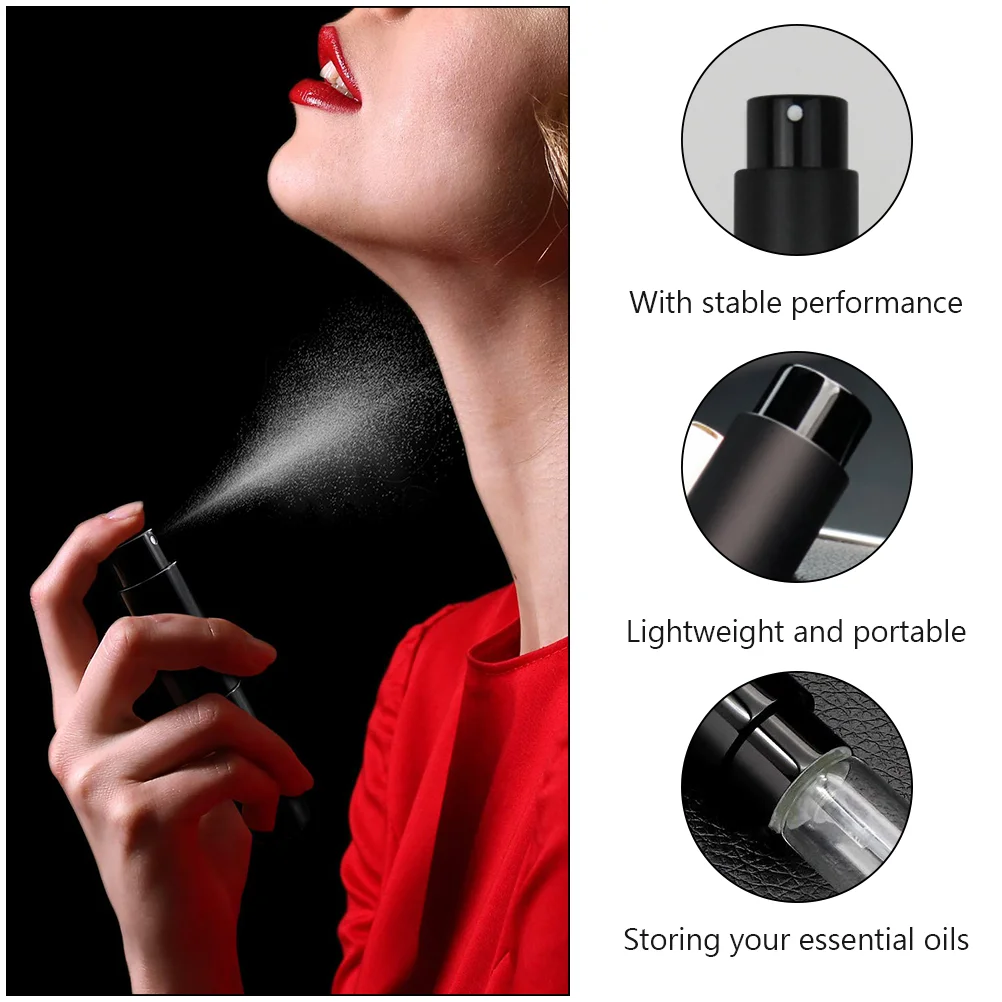 Perfume Bottle Rechargeable Atomizer Atomizers Women Refill Bottles 10ml Portable Perfume Sample Split