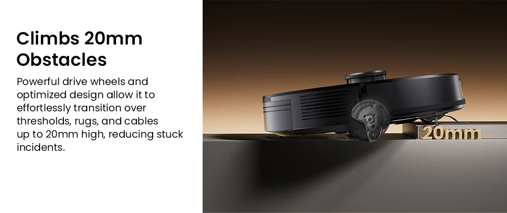 Proscenic Q20 Plus Roboter-Staubsauger und Wischmopp, 10000Pa Starke Saugkraft, Selbstentleerende Basis, LiDAR-Navigation, 200 Minuten Laufzeit – Detail 18