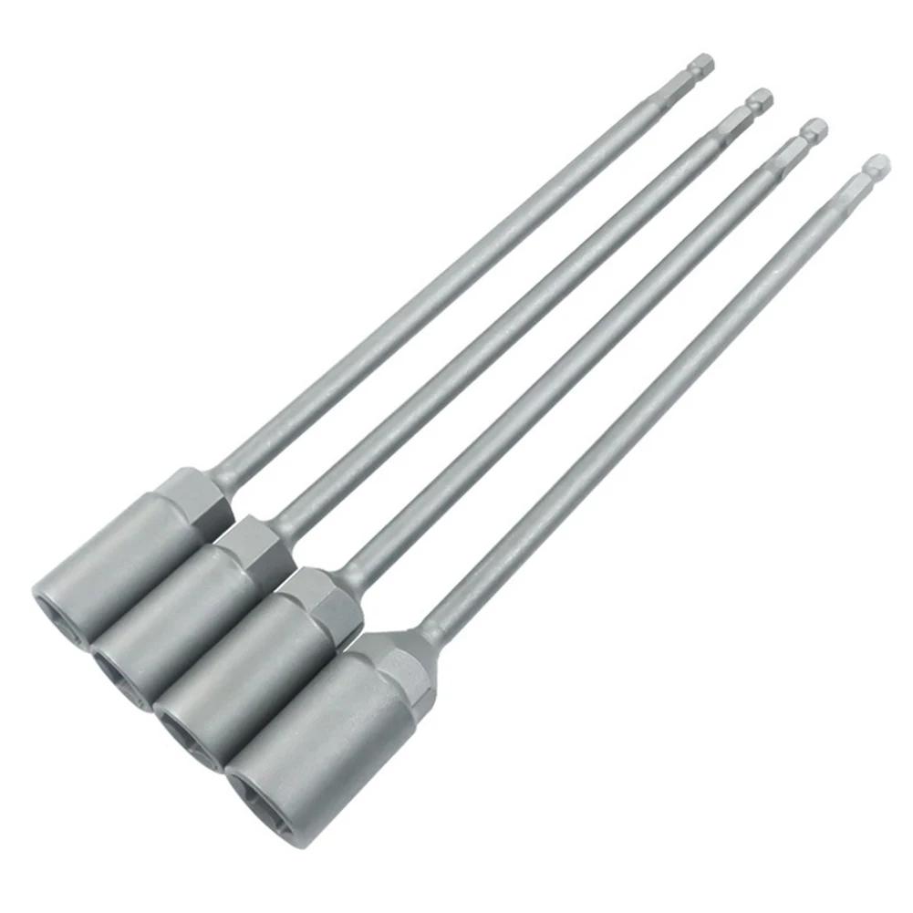 

1pc 250mm Hexagon Nut Driver Drill Bit Adapter Socket Chrome Vanadium Steel Wrench Extension Sleeve Power Tool Accessories