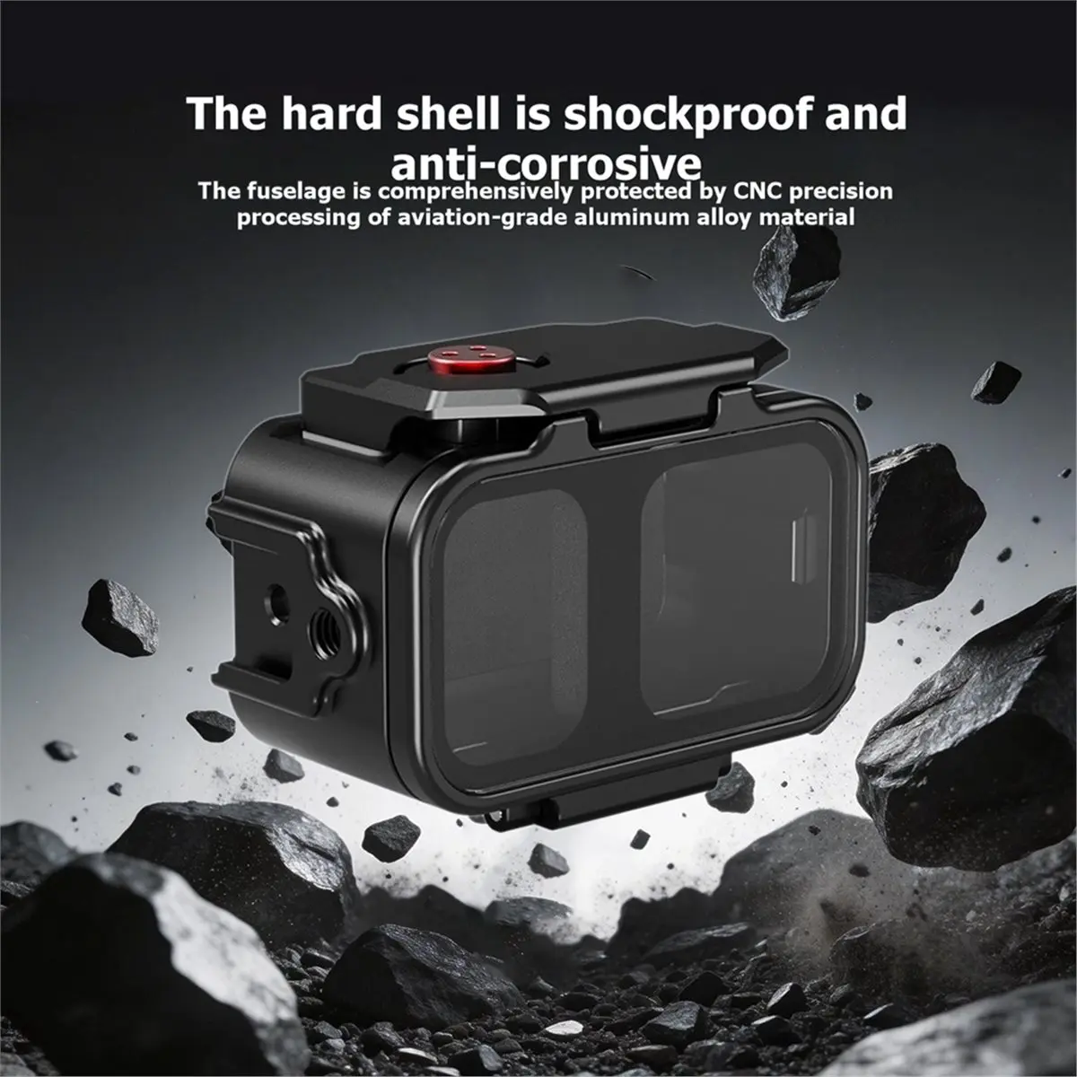 newA10R 80M Diving Protection Housing Aluminum Alloy Frame Protective Case Underwater Diving Waterproof Case for Nano