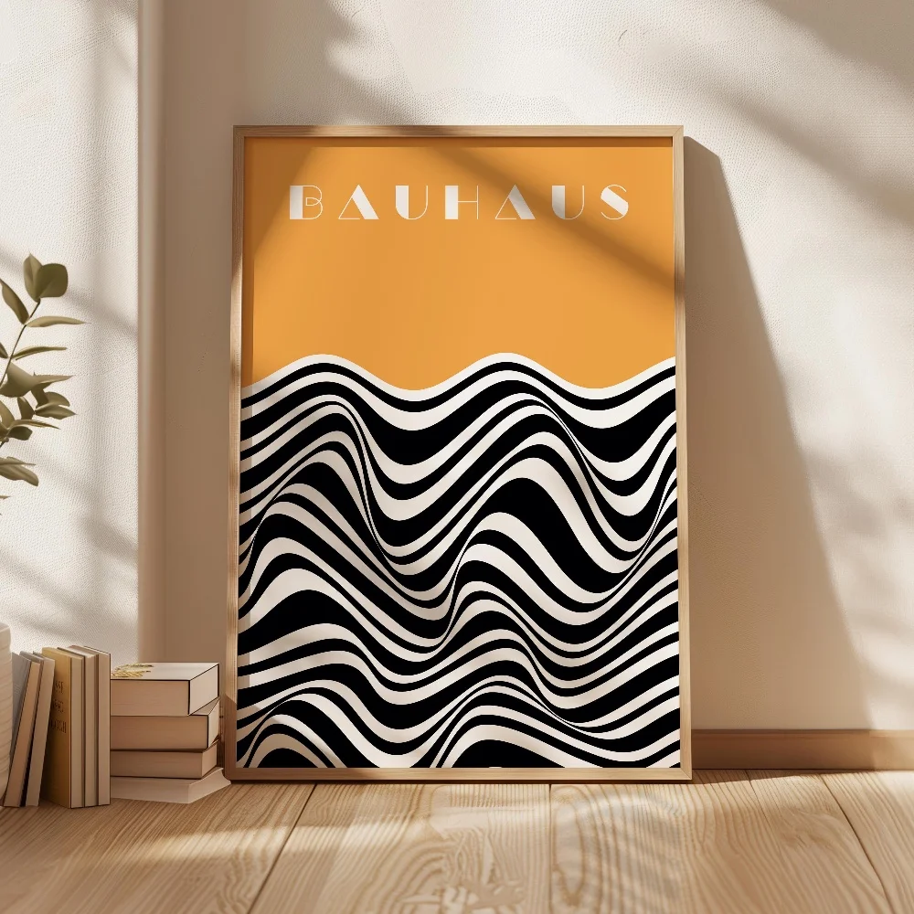 Bauhaus Abstract Geometry Eye Modernist Color Blocks Font Line Canvas Painting Wall Art Poster Picture Home Decor Mural Cuadros