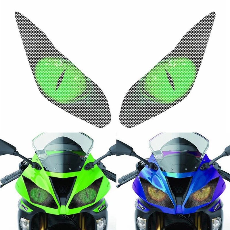 

Motorcycle 3D Front Fairing Headlight Sticker Guard Stickers Protection For KAWASAKI NINJA300 NINJA250 NINJA 250 NINJA 300