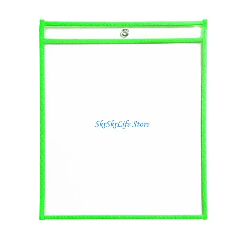 

E65E 10x Heavy Duty Pockets Ticket Holders Sheet Protectors Clear Washable