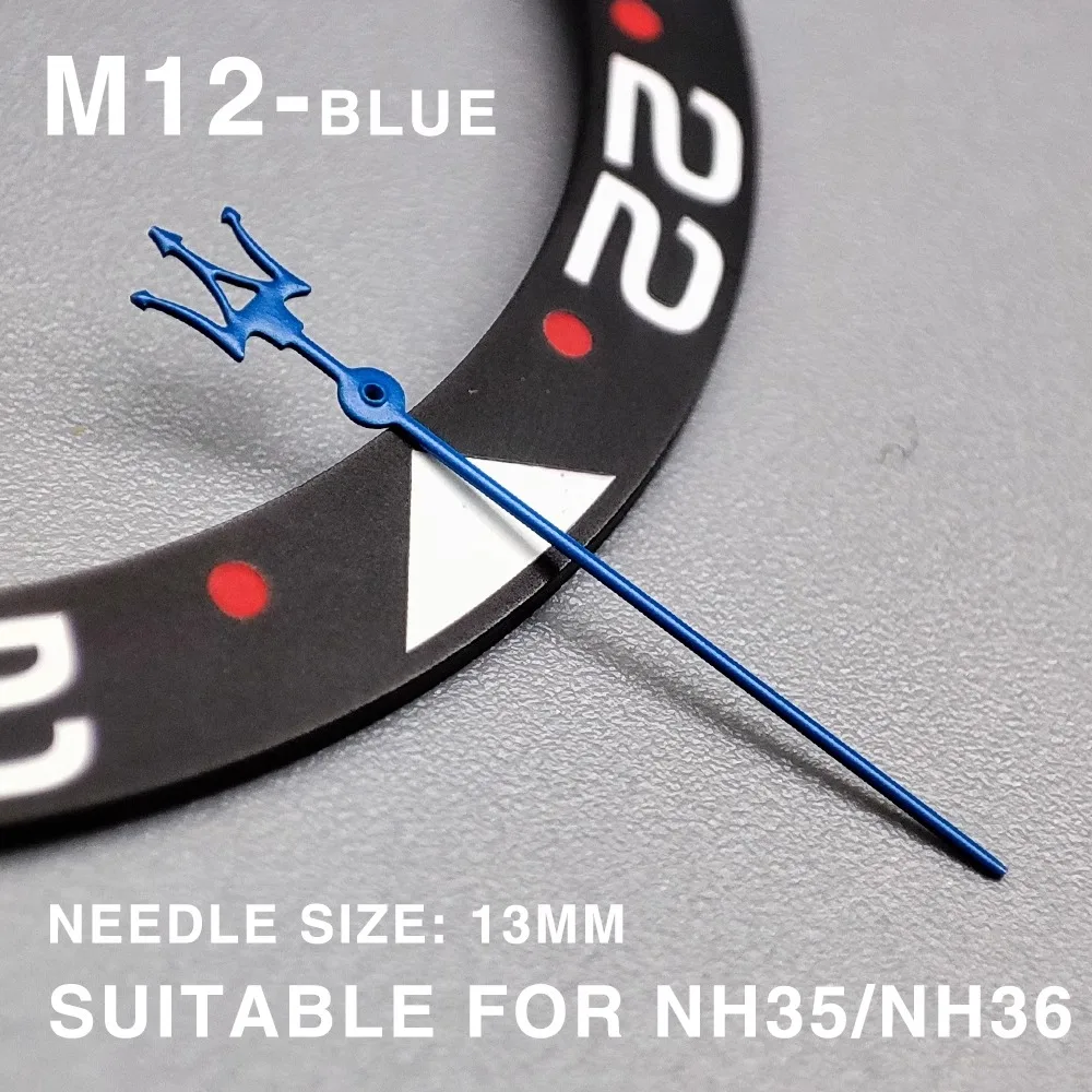 Modified Parts NH35 Hands Mercedes/Watch Hands Abalone Diver fits NH36/4R movement
