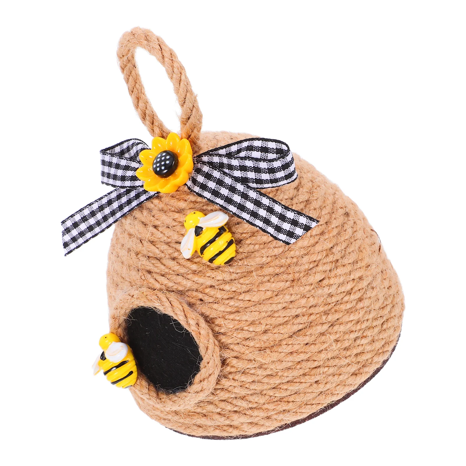 

Beehive Decoration Woven Bee Hive Ornament Hanging Farm Beehive Pendant Party Garden Decor Charming Rustic Home Hanging Decor