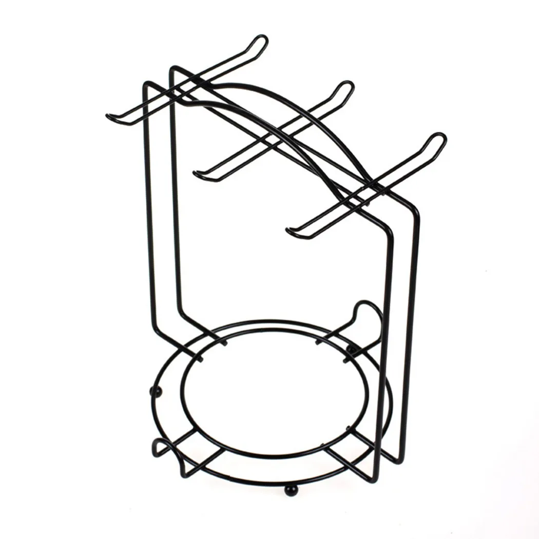 

Iron Coffee Cup Holder 6 Cups Anti-Rust Spray Paint Floor Hanging For Kitchen Dining Table Cabinets Wall Cabinets Bar Restaurant