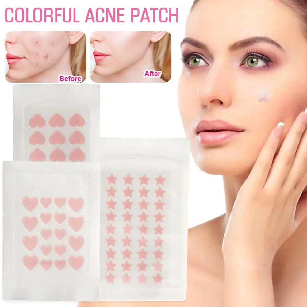Star Pimple Acne Remoção Pele Maquiagem, Corretivo Adesivos, Spot Beauty, Acessórios De Cuidados Faciais, G4P2, 1 Folha