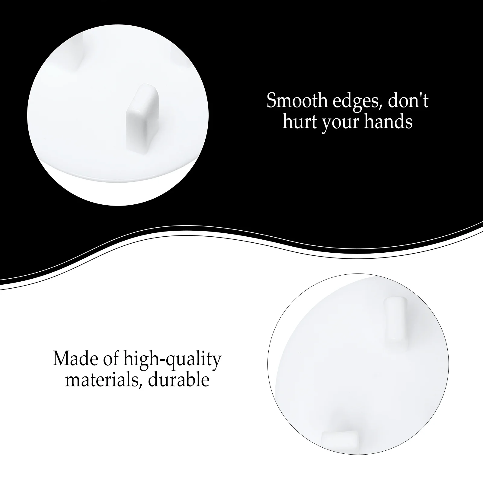 

20pcs Cover Outlet Outlet Baby Proofing Plug Covers Covers Plugs ABS Electrical Safe White 3 Hole Design Home Office Garage
