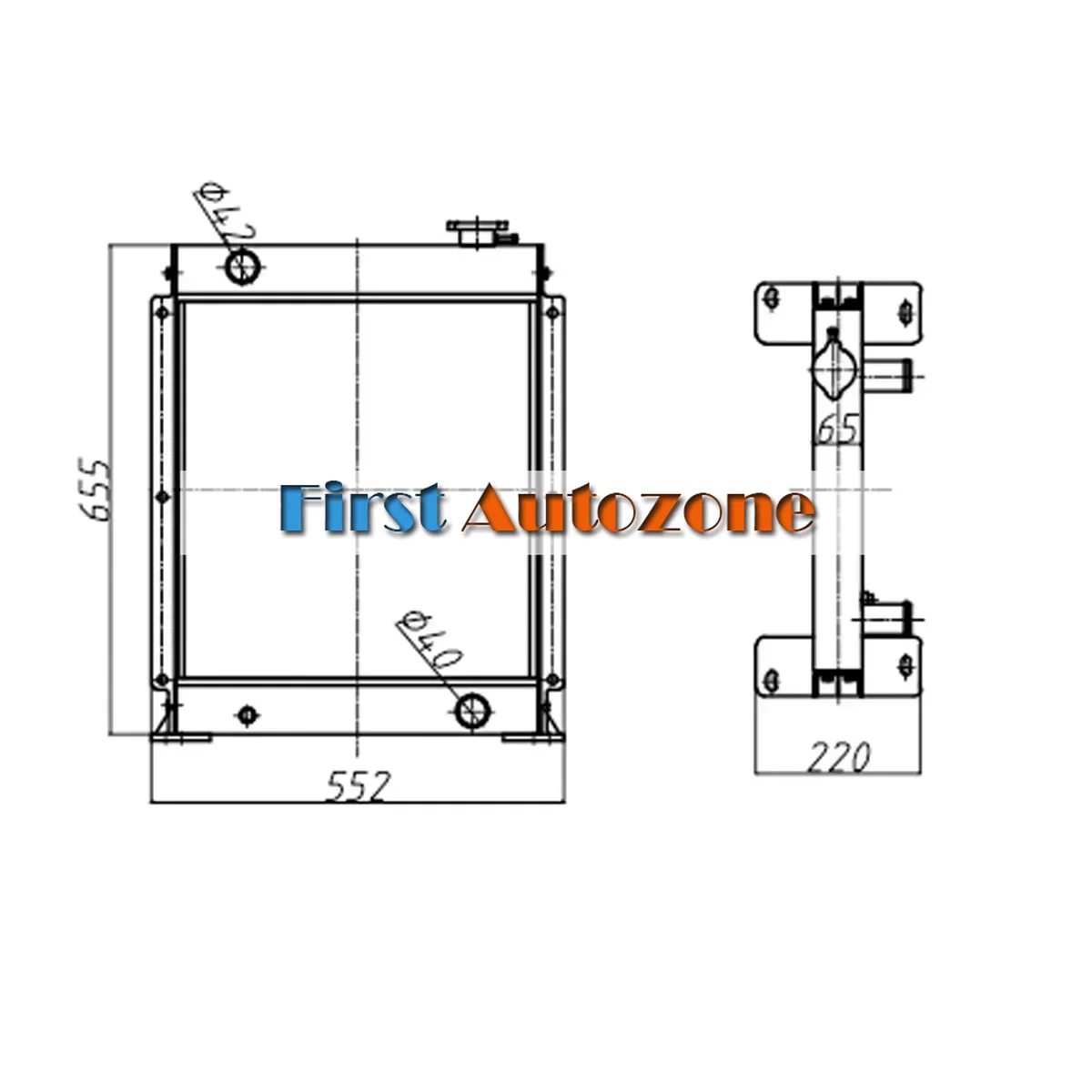 

Fits For LinGong SDLG60 Excavator Water Tank Radiator