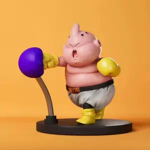 Dragon Ball Fitness Body Building Model, Majin Buu Cute Figure, Anime Toys, Action Figures, Collection Toys, 5 Pieces by Set 12 Main Collectable Miniatures - №11