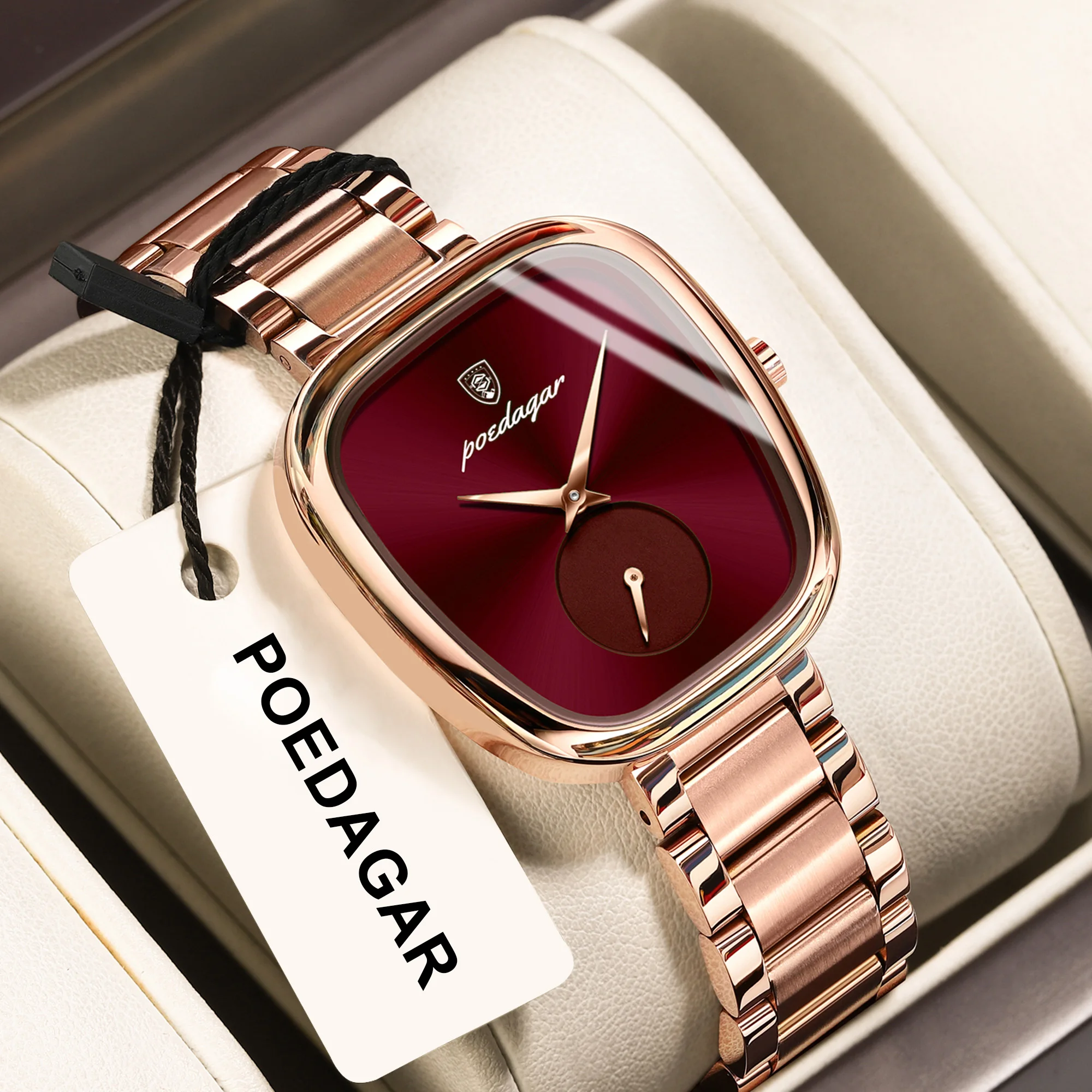 POEDAGAR High Quality Luxury Watches For Women Stainless Steel Waterproof Elegant Ladies Wristwatch Fashion Quartz Woman's Watch