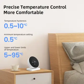 AVATTO Tuya WiFi chytrý termostat, bezdrátový RF přijímač, regulátor teploty, pro vodní plynový kotel, podpora Alexa Google Home 10 nejlepší prodej univerzální nábytkové kování - №9