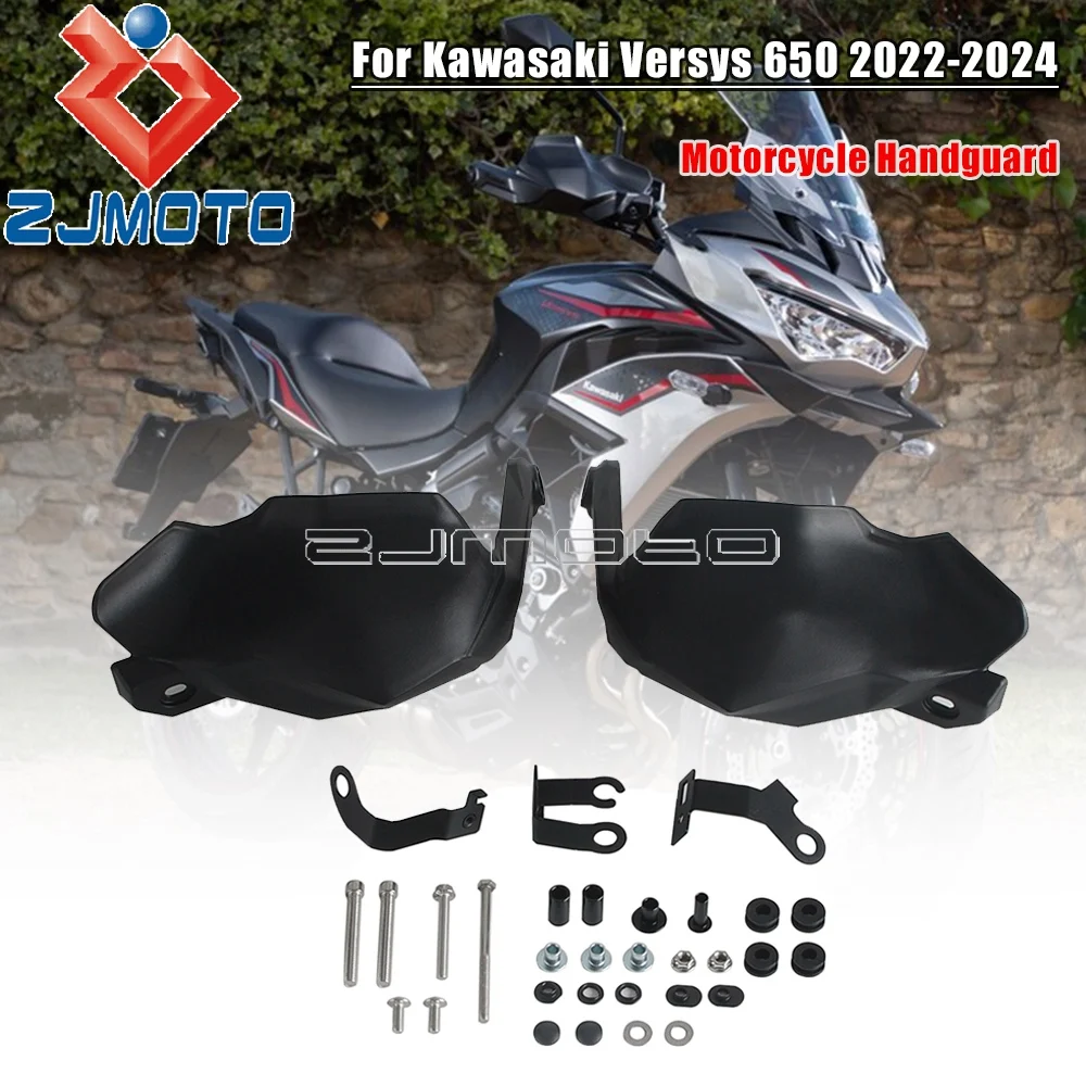 

1 Pair Motorcycle Handguard Handlebar Protection For Kawasaki Versys 650 2022-2024 Accessories Versys650 Hand Guards Protector