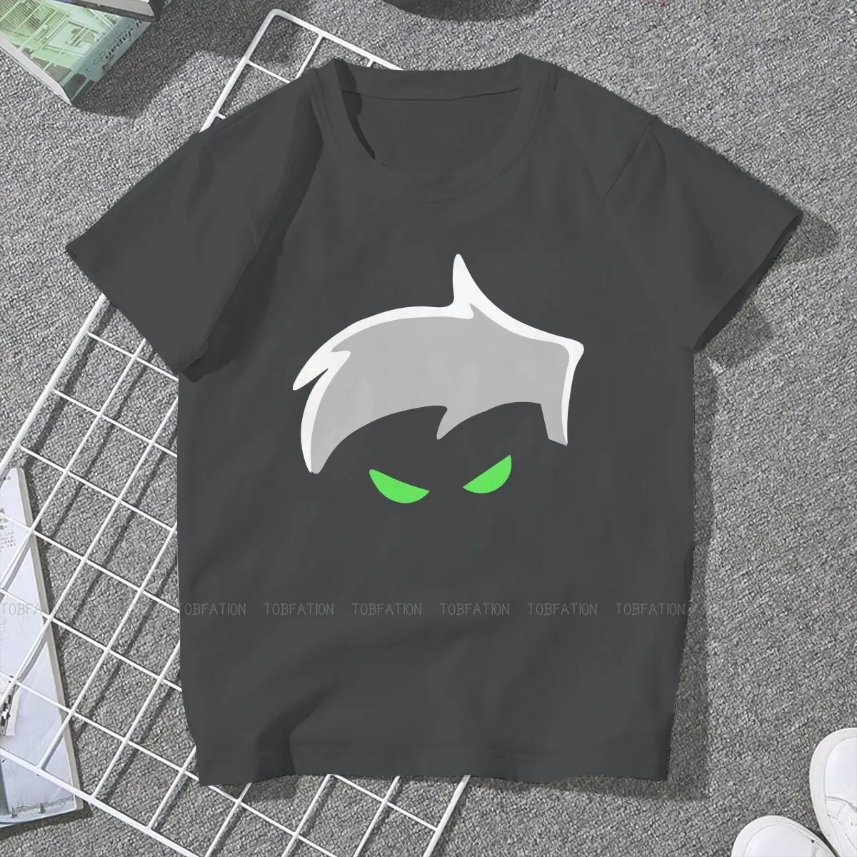 Danny Phantom  Cartoon Women T Shirt Eyes Female Tops Graphic Kawaii Tees Ladies 5XL Cotton Tshirt