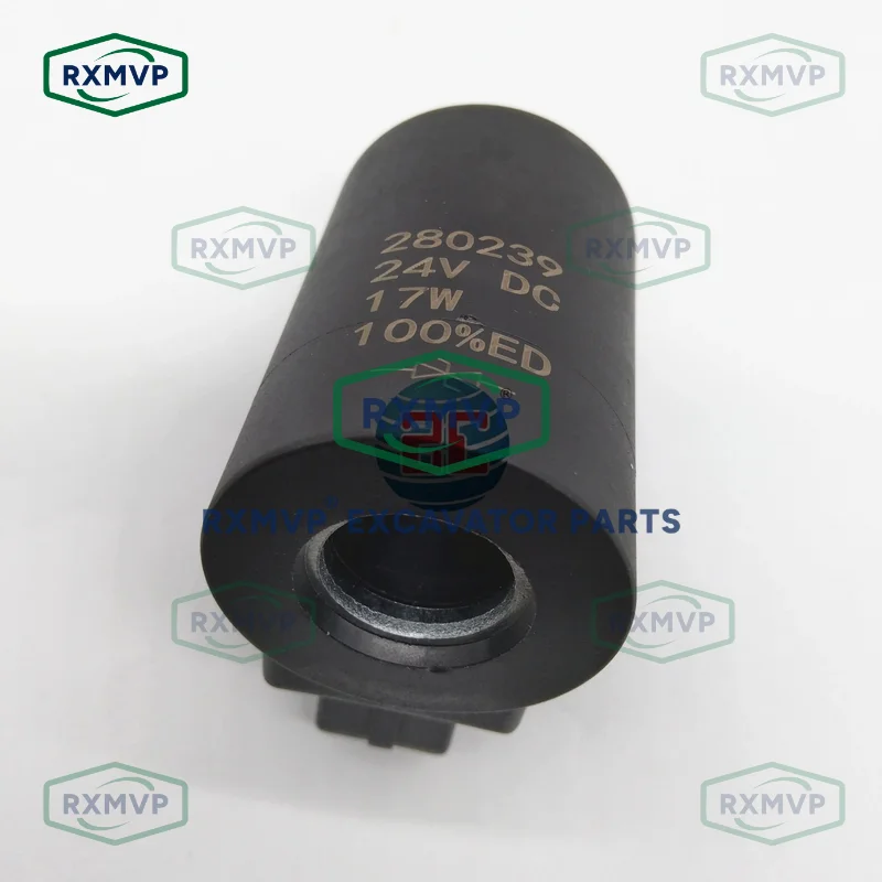 For Vol-vo Ec 10333044 Coil 24v 17w Fits Excavator Loader Diesel Engine Parts 16mm *53.5mm