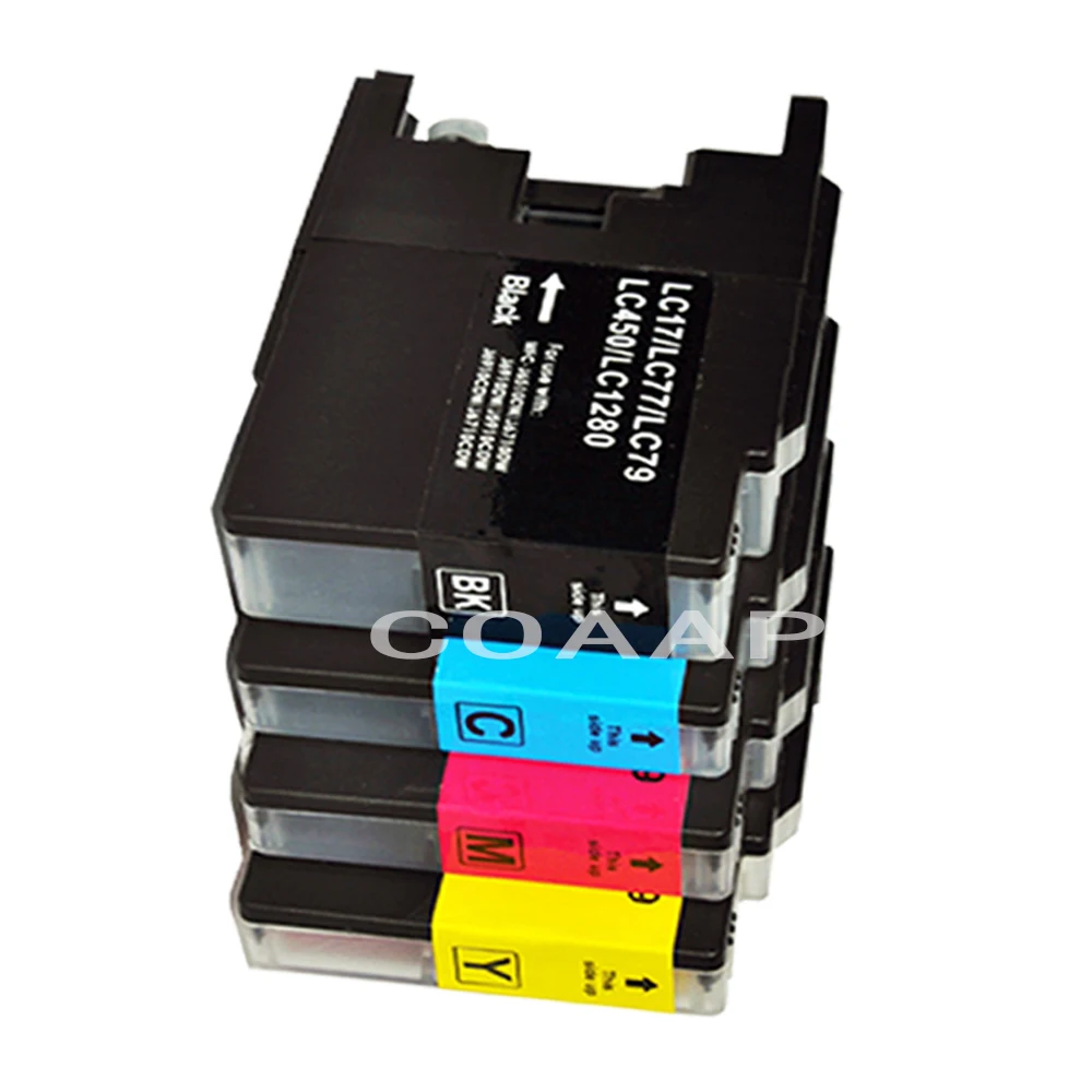 8 LC1240 LC1280 LC73 LC75 LC77 LC79 LC12 LC17 LC400 LC450 compatible inkjet cartridge for Brother DCP-J940N J925DW J725DW