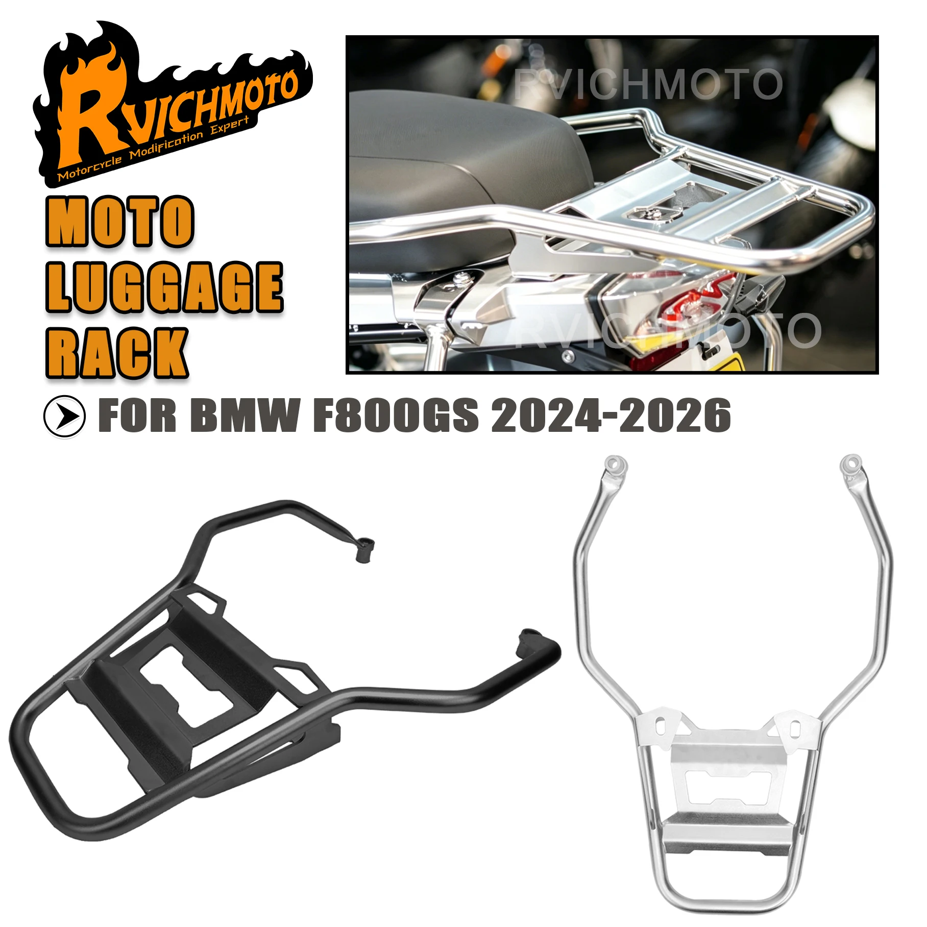Motorcycle Rear Luggage Rack Cargo Carrier Storage Box Support Bracket For BMW F800GS 2024 2025 2026 Rear Stable Holder Parts