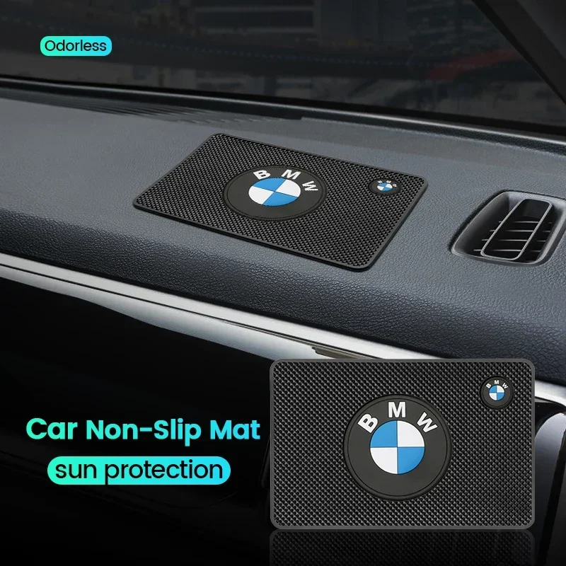 Car Rubber Anti Slip Mat Phone Holder Automobiles Interior Dashboard Non-Slip For BMW M X1 X2 X3 X4 X5 X6 X7 Series 1 2 3 4 5 6