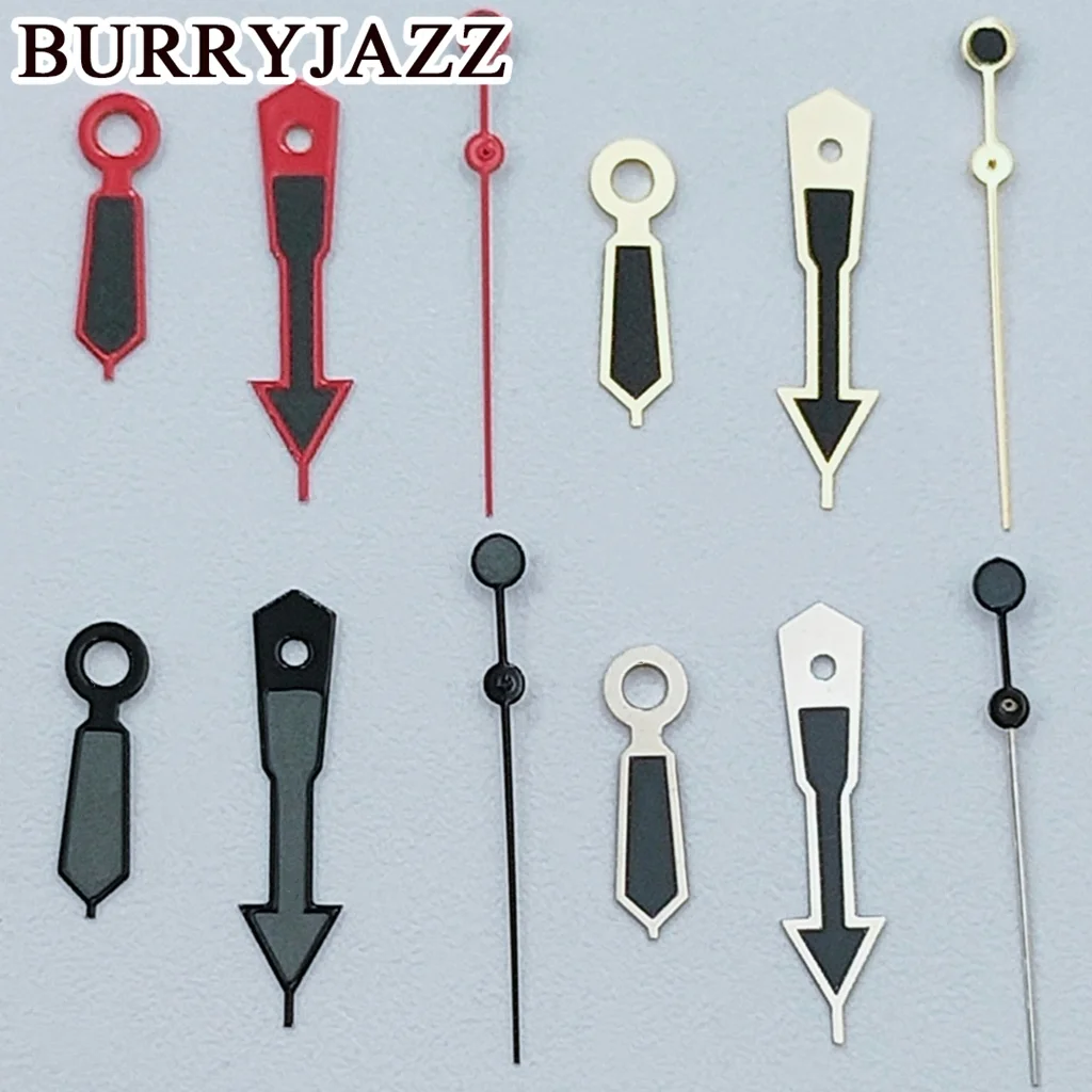 BURRYJAZZ NH35 NH36 NH38 7S26 7S36 4R35 4R36 حركة SKX ساعات مؤشرات فضي/أسود رمادي/فضي رمادي الأيدي الأخضر مضيئة