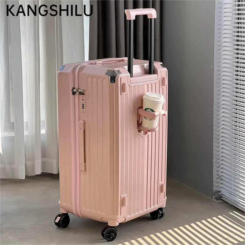 Luggage Unisex Suitcase Alloy Trolley Case KANGSHILU New 20“24\'\'26\'\'29 Inch Carrier Universal Travel Offers with Wheel Promotion
