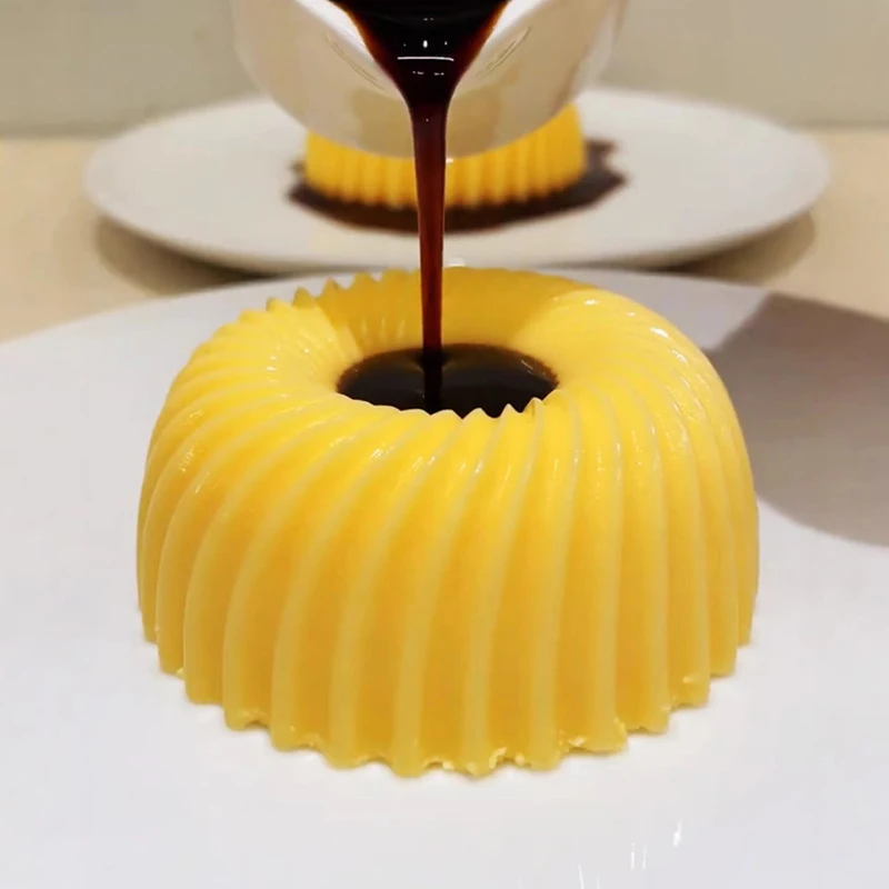 Silicone Caramel Pudding Cupcake Muffin Donut Mold For Caramel Pudding Jelly Pastry Cake Decoration Tool Kitchen Baking Tray