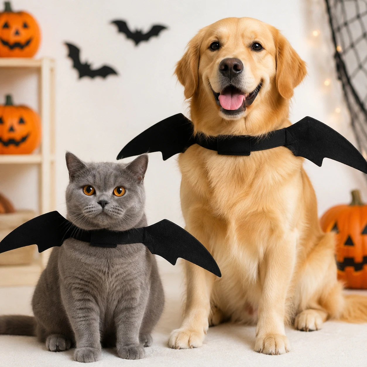 Haustier-Halloween-Kostüm Fledermausflügel für Hunde und Katzen Lustiges Haustier-Cosplay-Requisit Halloween-Weihnachtskostüm Haustierprodukte – Detail 1