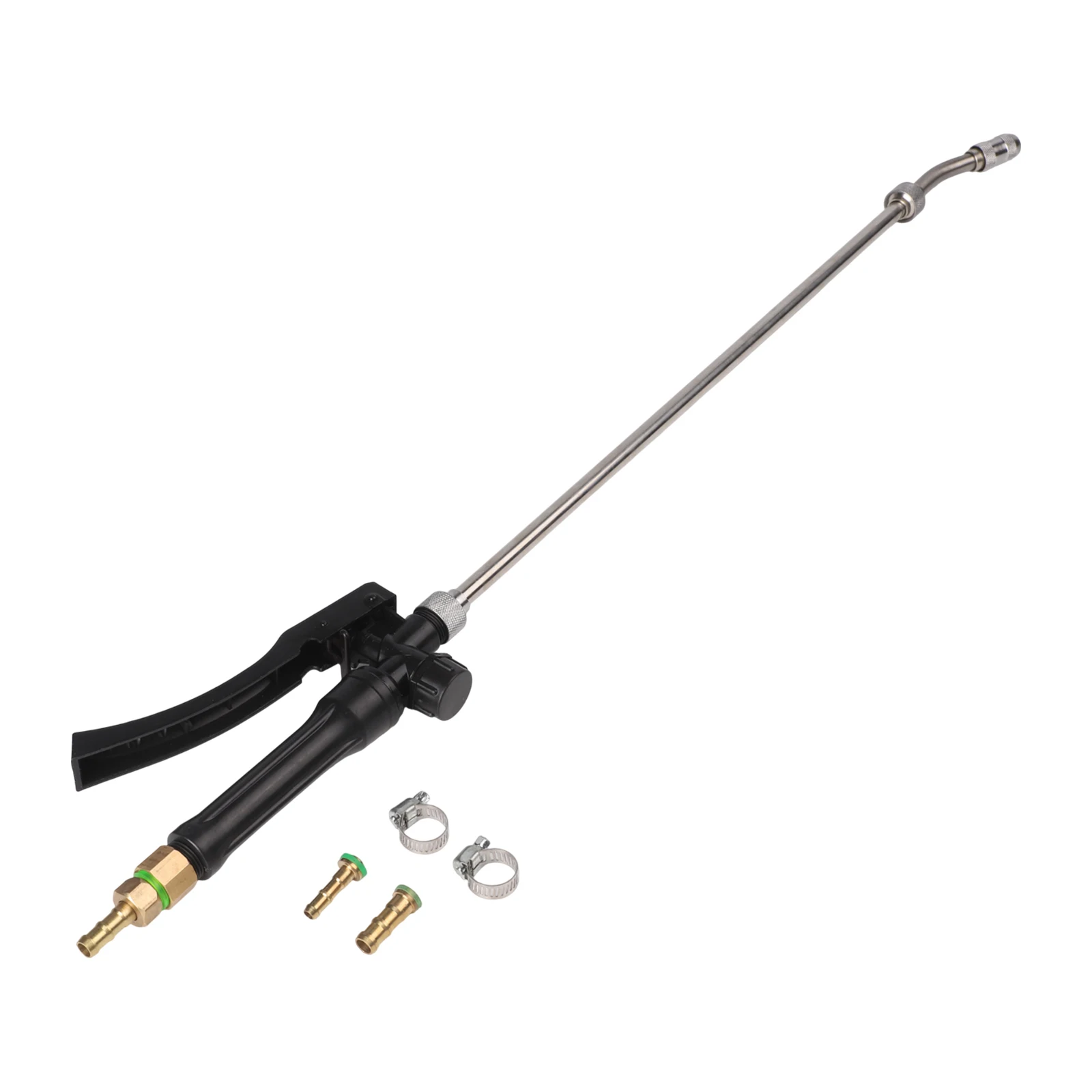 Adjustable Stainless Steel Pump Sprayer Wand With Lockable Handle & Brass Barbs Garden Supplies 3/8in 1/4in Hoses