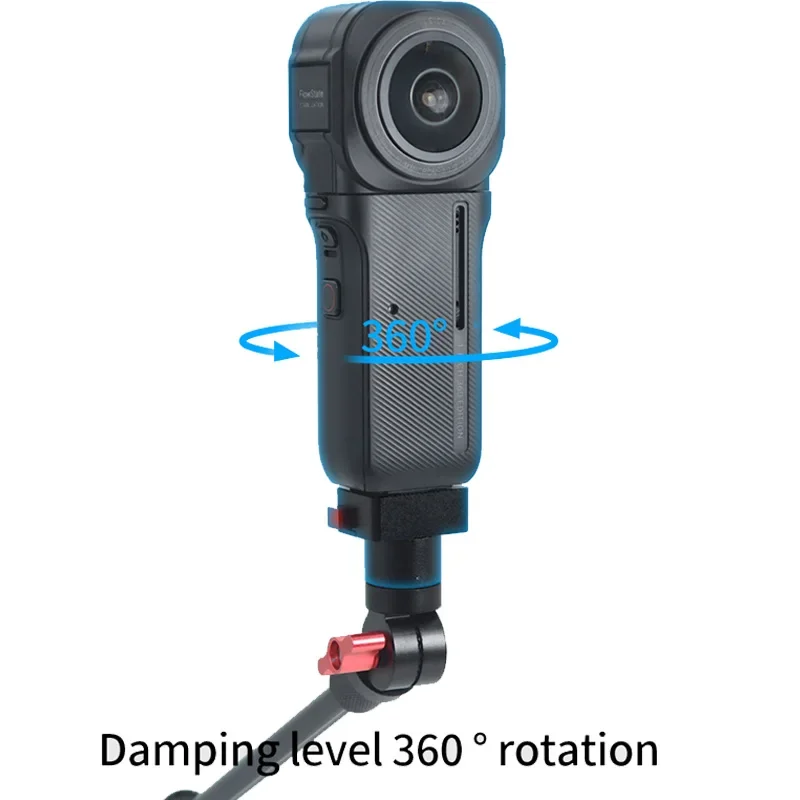 360 °   ダンピング回転三脚ボールヘッドカメラホルダー三脚アダプタークイックリリース磁気ベース Gopro 13 DJI Insta360 用
