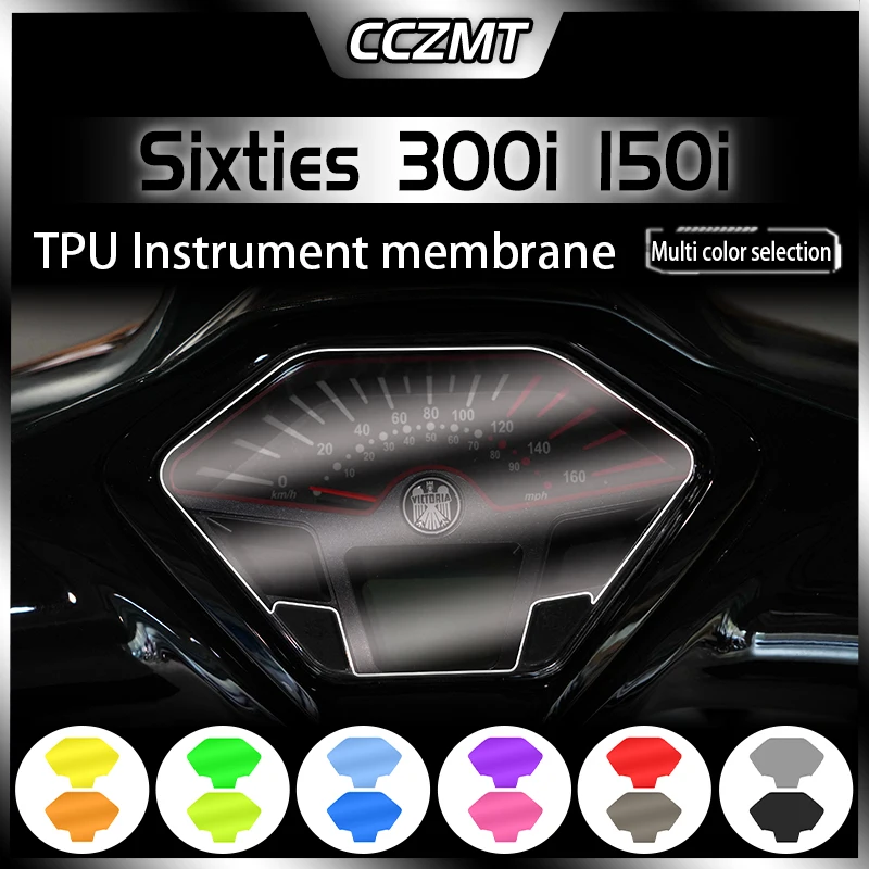 

For VICTORIA Sixties 300i 150i 2022 Motorcycle Instrument Film Headlamp Tpu Transparent Protective Film Accessories