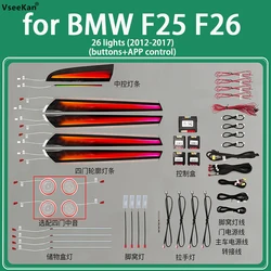 For BMW F25/F26 ambient light X3/X4(2012-2017)1:1mold special style Symphony lights ambient light car Lights interior atmosphere