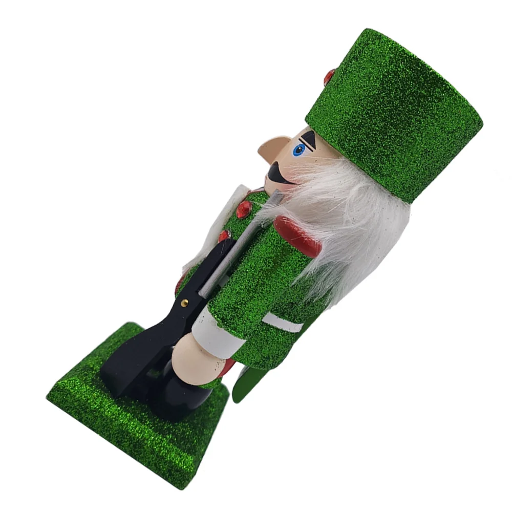 

Wooden Nutcracker Christmas Decor Festive Holiday Tabletop Display Xmas Nutcracker Ornament Craft Figure Home Festival