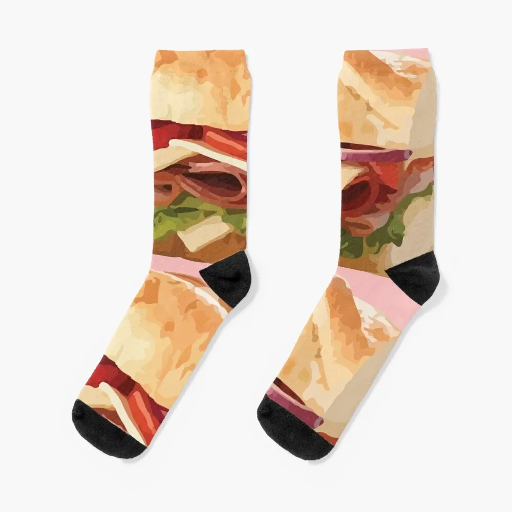 

Classic Sub Sandwich comfort food Socks cool hiking kawaii Socks Men's Women's