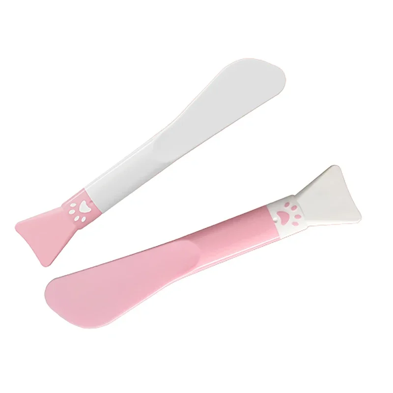 Cute Paw Double Head Silicone Facial Mask Brush Scraper Mud Face Cleansing Brush Beauty Tool