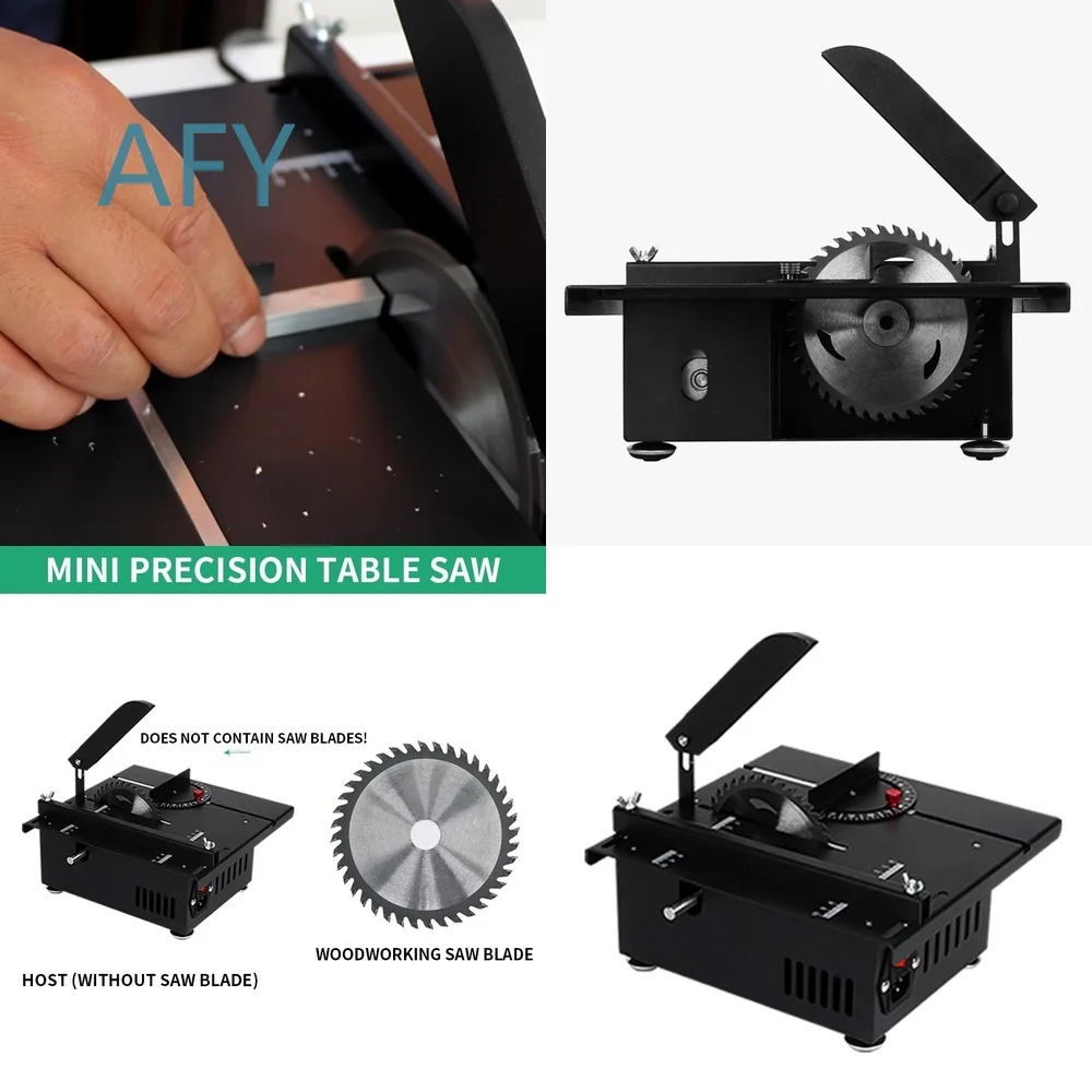 1200W Mini Precision Table Saw for DIY Woodworking Projects Electric Sliding Cutting Tool for Home Workshop Multifunctional